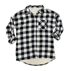 Love Crazy Plaid shirt sz S